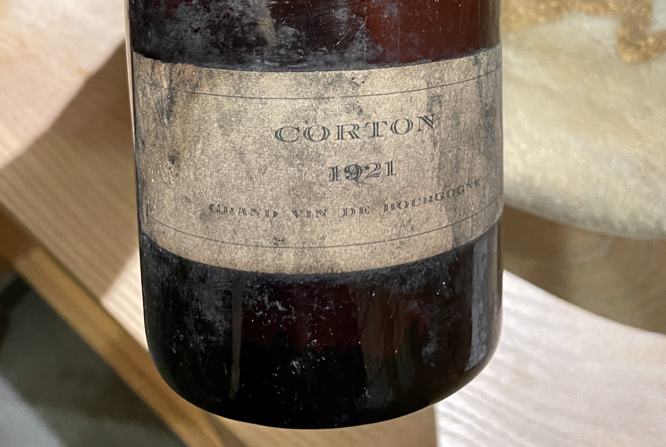 酒中古酒日記 02「Corton 1921 」 - whynot?でセレンディピティな出会いを